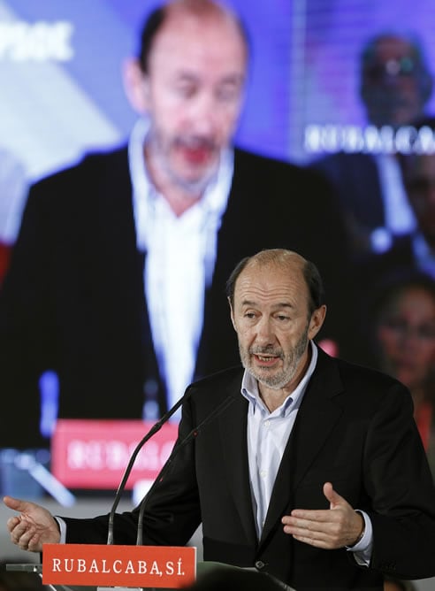 Rubalcaba durante su intervención en el Comité Federal del PSOE