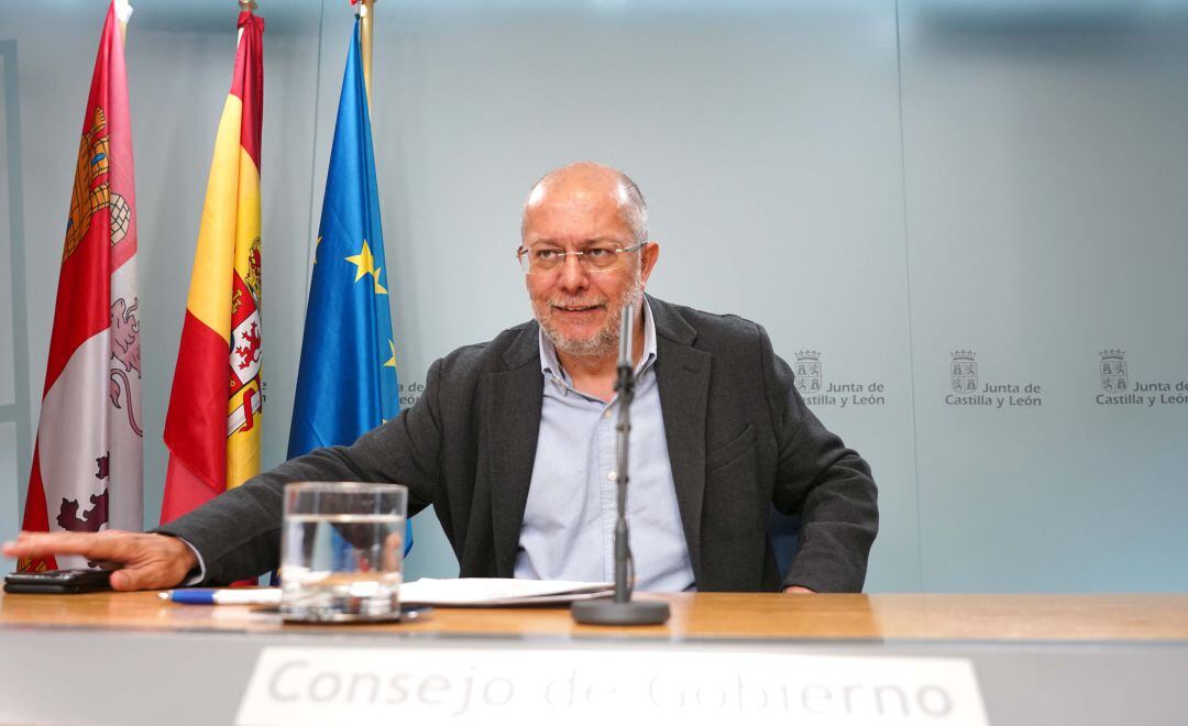 Francisco Igea en la rueda de prensa posterior al Consejo de Gobierno