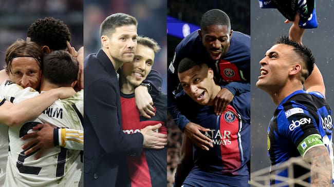 Real Madrid, Bayer Leverkusen, PSG e Inter de Milán ya son campeones de Liga 2023/24