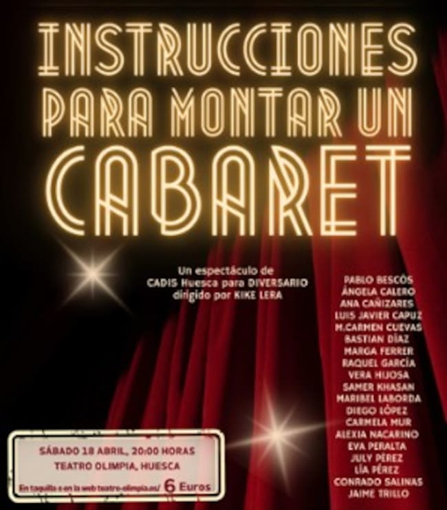 Cartel anunciador de la obra incluida en Diversario