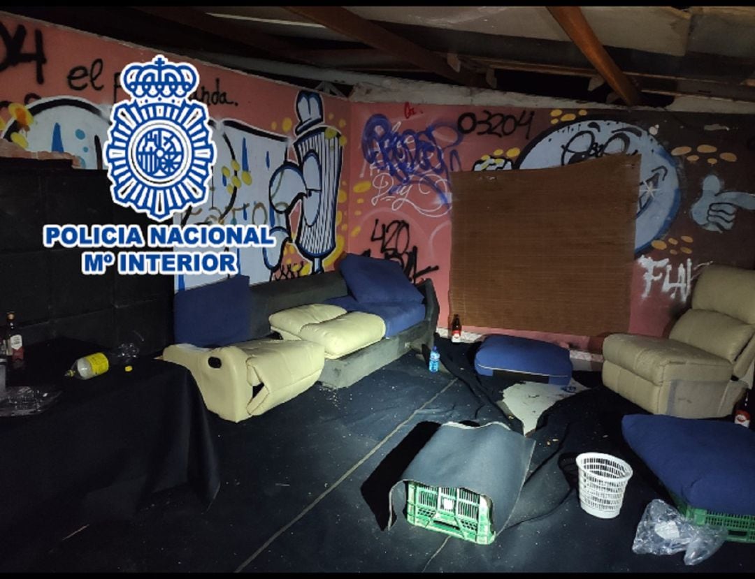 Uno de los locales intervenidos este fin de semana por la policía