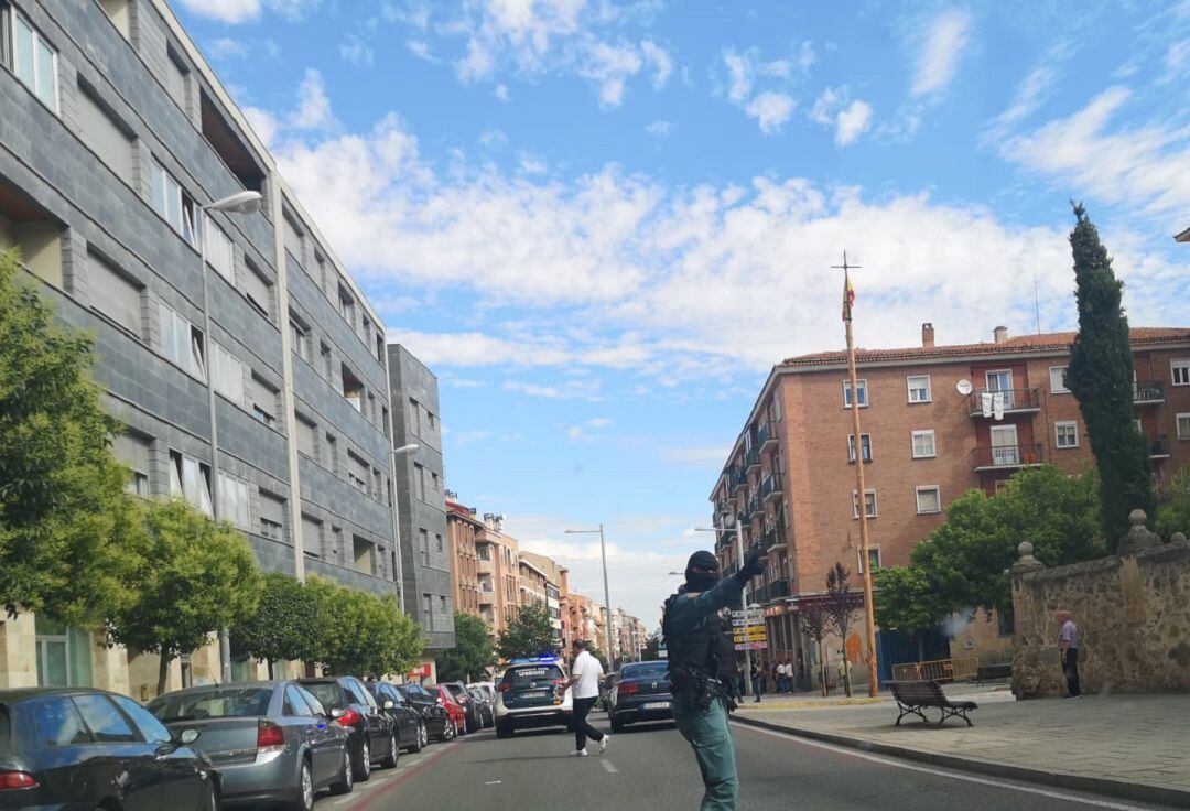 Operativo frente a la ermita del Cristo del Mercado 