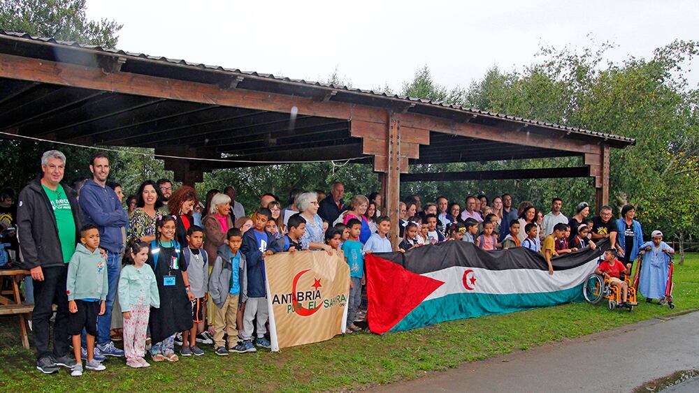 Llegada de los niños y niñas saharauis.