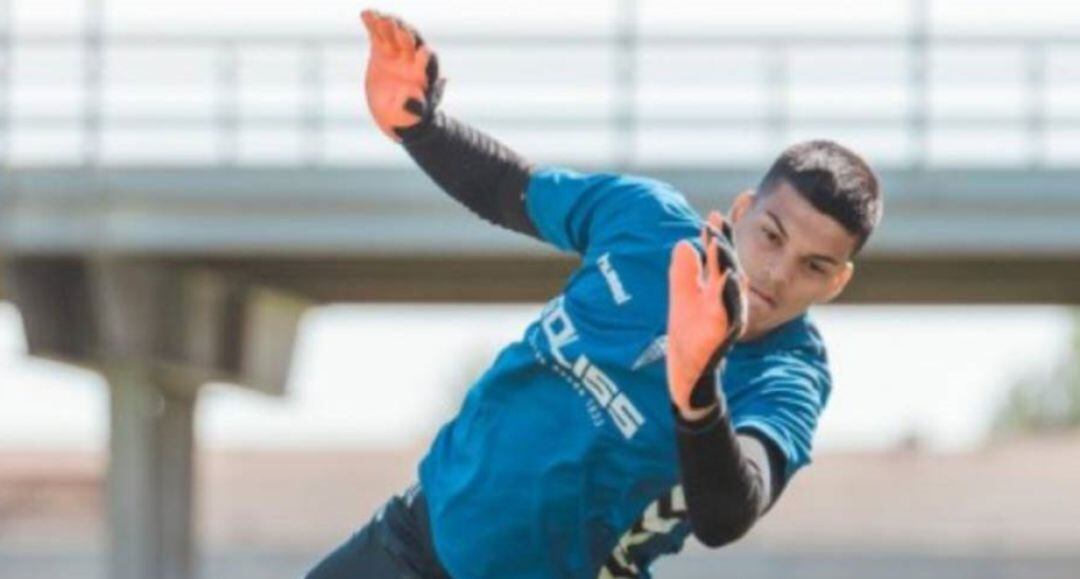 Brazao, en un entrenamiento del Albacete