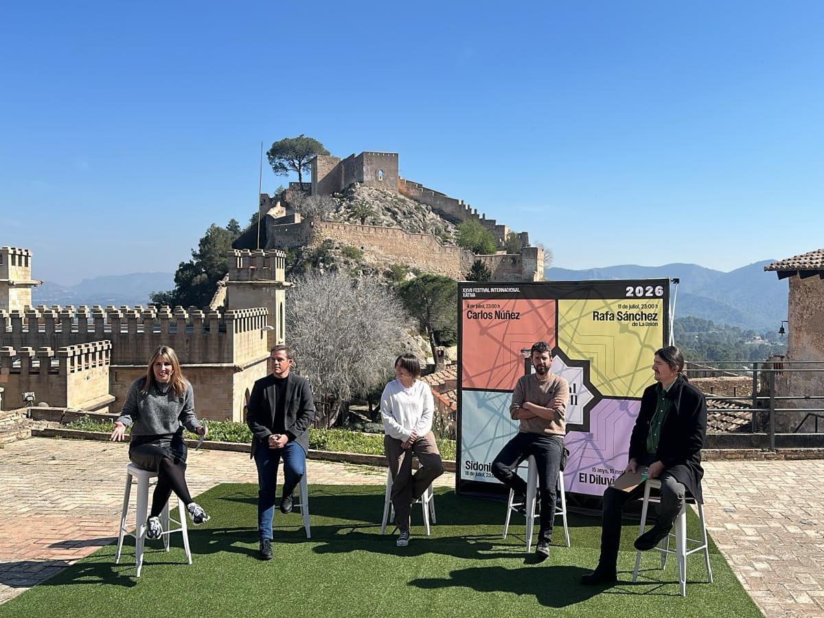 Sidonie, Carlos Nuñez, Rafa Sánchez (La Unión), Tardor y El Diluvi, cartel del XXVII Festival "Nits al Castell"