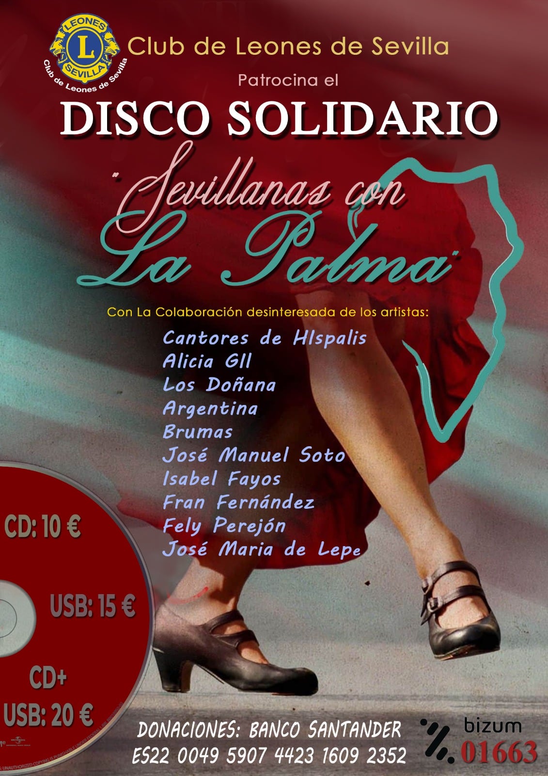 &#039;Sevillanas con Las Palmas&#039;, disco solidario patrocinado por el Club de los Leones de Sevilla