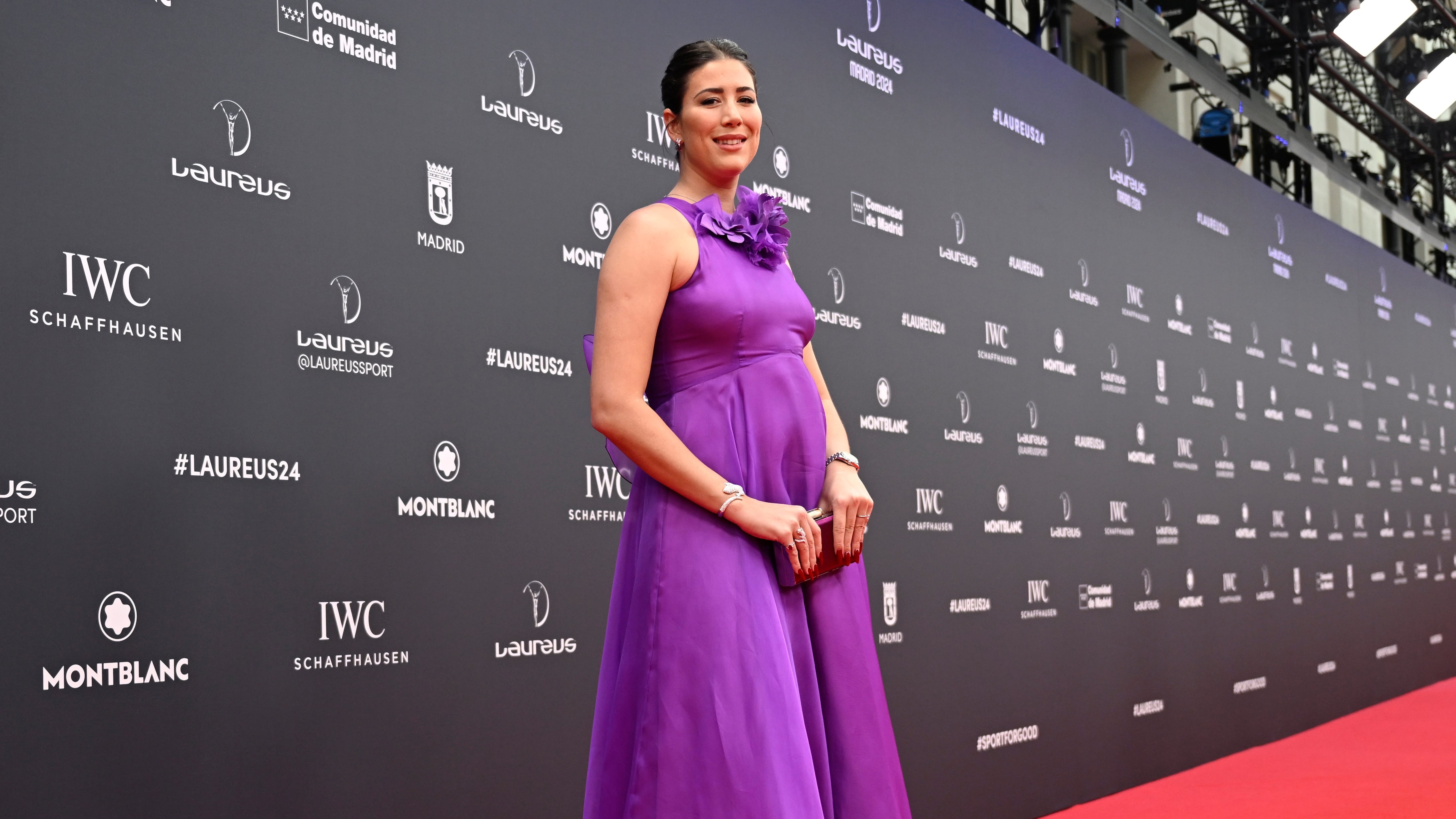 La extenista Garbiñe Muguruza en la entrega de los premios Laureus.