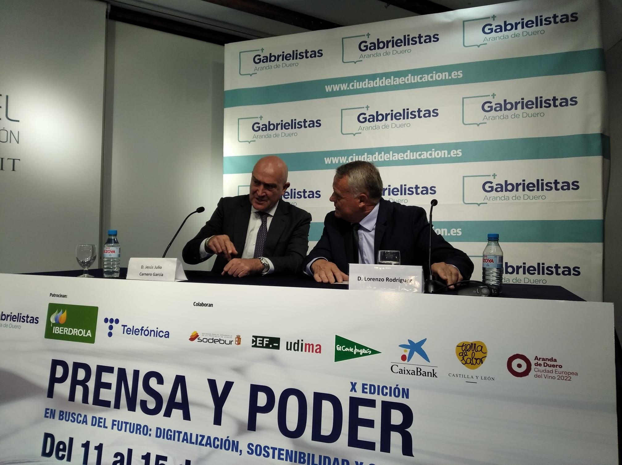 Carnero y Rodriguez en la inauguración del curso