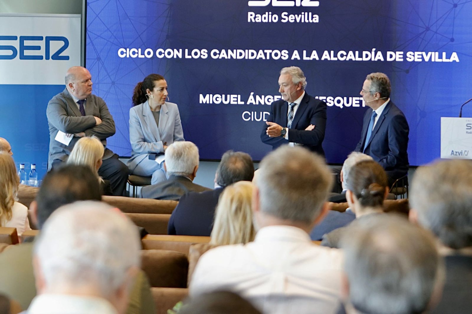 Miguel Ángel Aumesquet, candidato de Ciudadanos a la alcaldía de Sevilla en los Encuentros SER