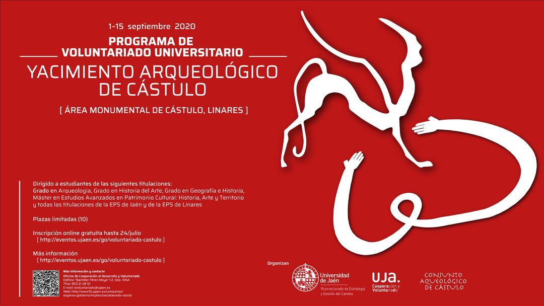 Cartel Programa Universitario de la UJA en Cástulo.