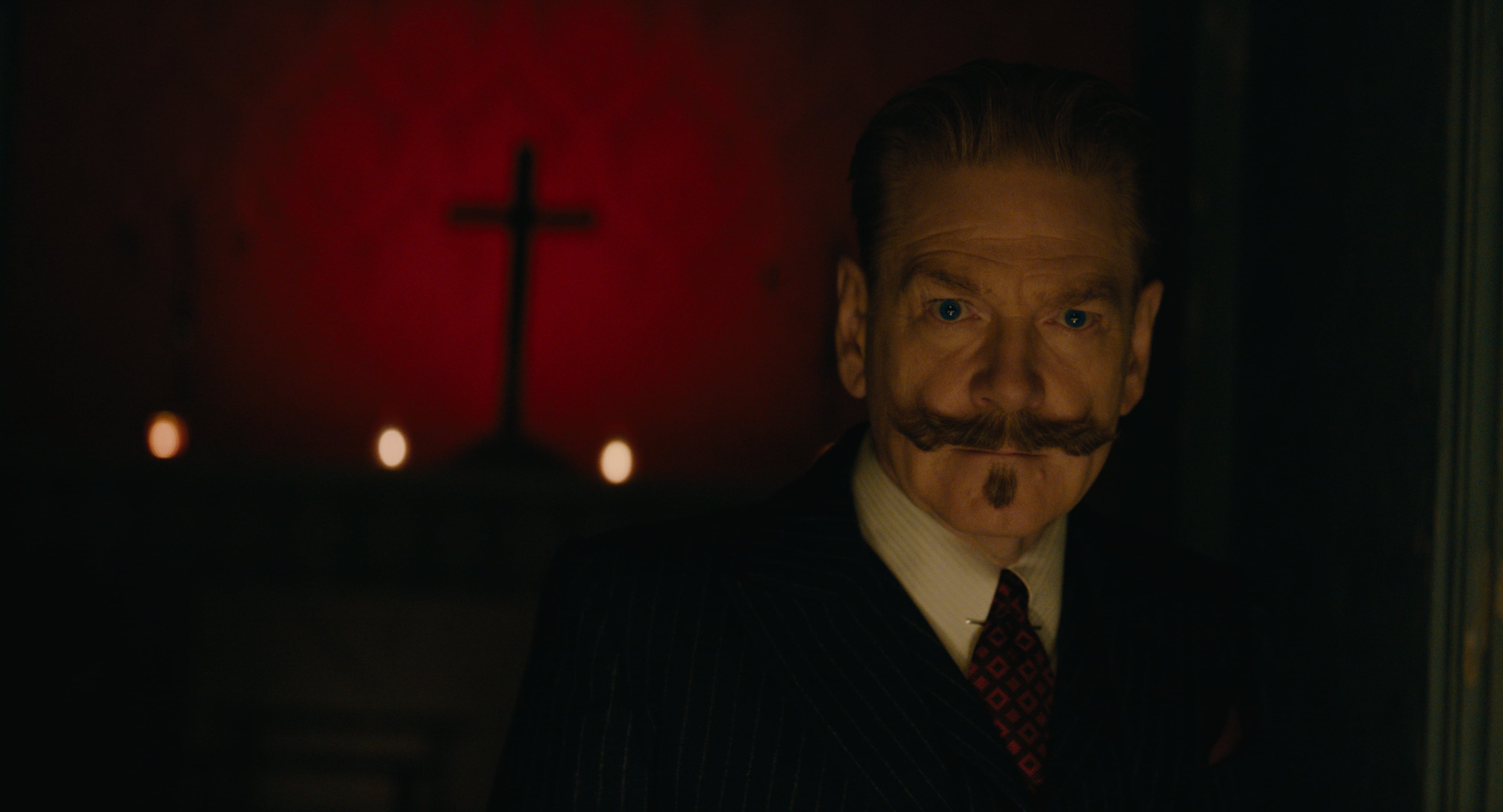 Kenneth Branagh as Hercule Poirot in 20th Century Studios&#039; A HAUNTING IN VENICE. Photo courtesy of 20th Century Studios. © 2023 20th Century Studios. All Rights Reserved.