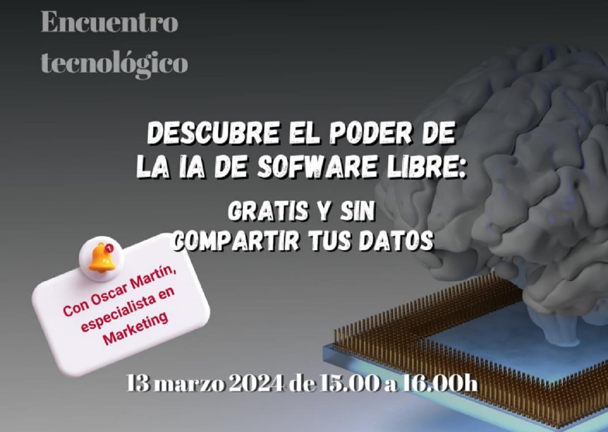 La Cámara de Comercio organiza un encuentro tecnológico sobre la IA de Software Libre