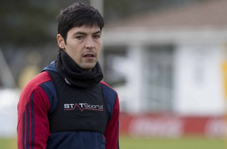 Borja Lasso, durante un entrenamiento