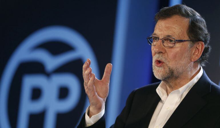 El presidente del Gobierno en funciones y líder del PP, Mariano Rajoy