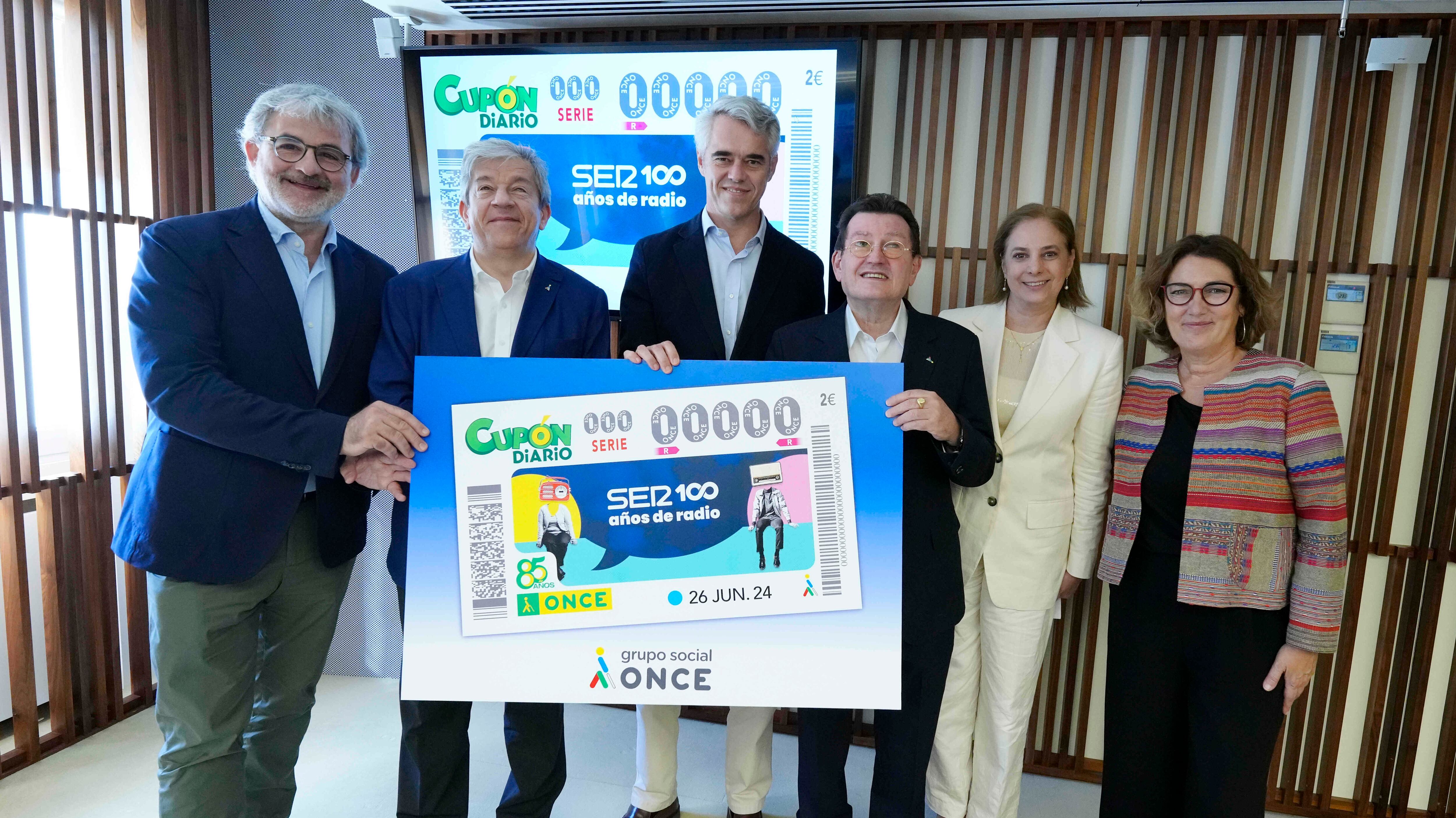 El cupón de la ONCE celebra los 100 años de la SER