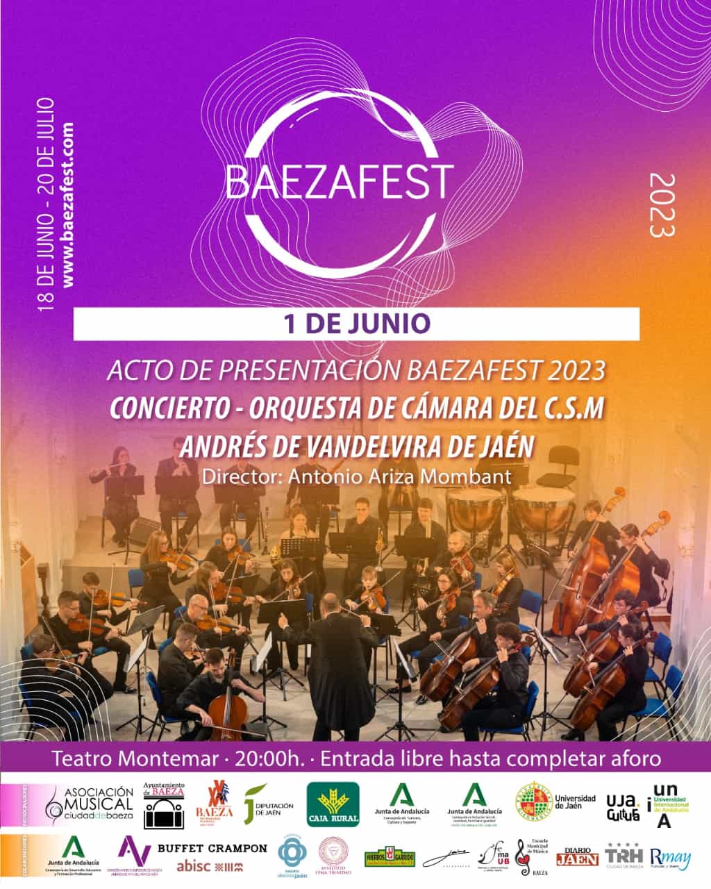 Cartel de presentación de Baezafest 2023