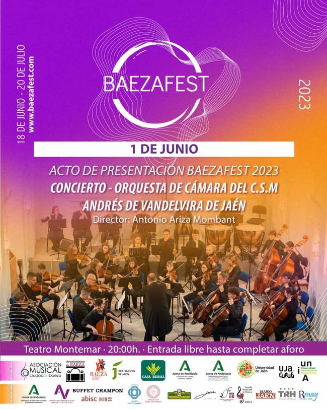 Cartel de presentación de Baezafest 2023