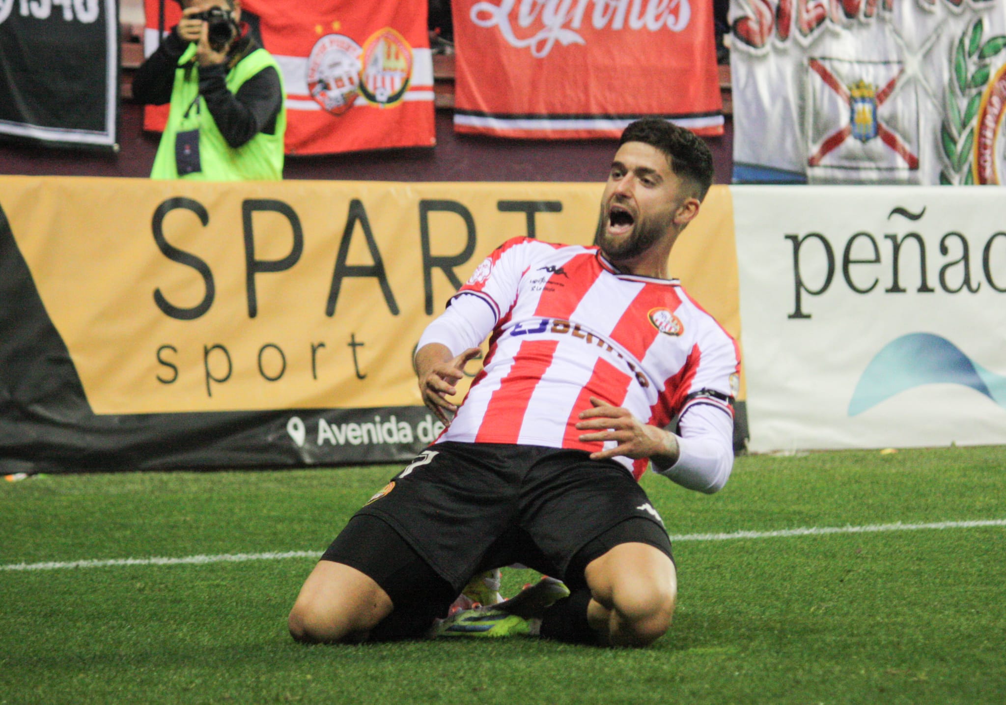 Jordi Escobar volvió a marcar ocho jornadas después / SD Logroñés