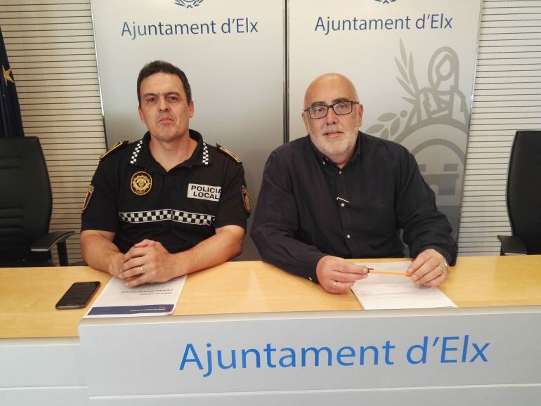 El jefe de la Policía Local y el concejal de Seguridad