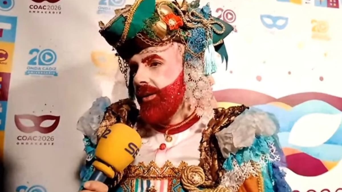 Luis Rivero, autor del coro 'ADN' y el pobre homenaje a Paco Alba en la previa de la quinta preliminar del COAC 2026: "El Carnaval de Cádiz necesita una delegación propia"