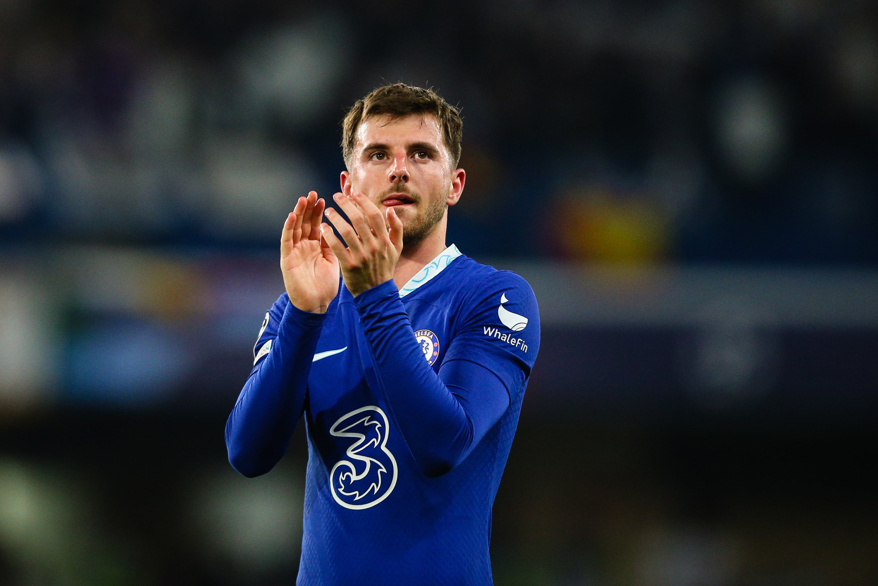 Mason Mount al finalizar el partido contra el Real Madrid de la Champions League.