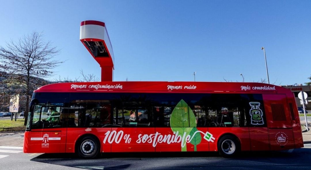 Los nuevos autobuses eléctricos de Irun mantienen las características del conjunto de la flota