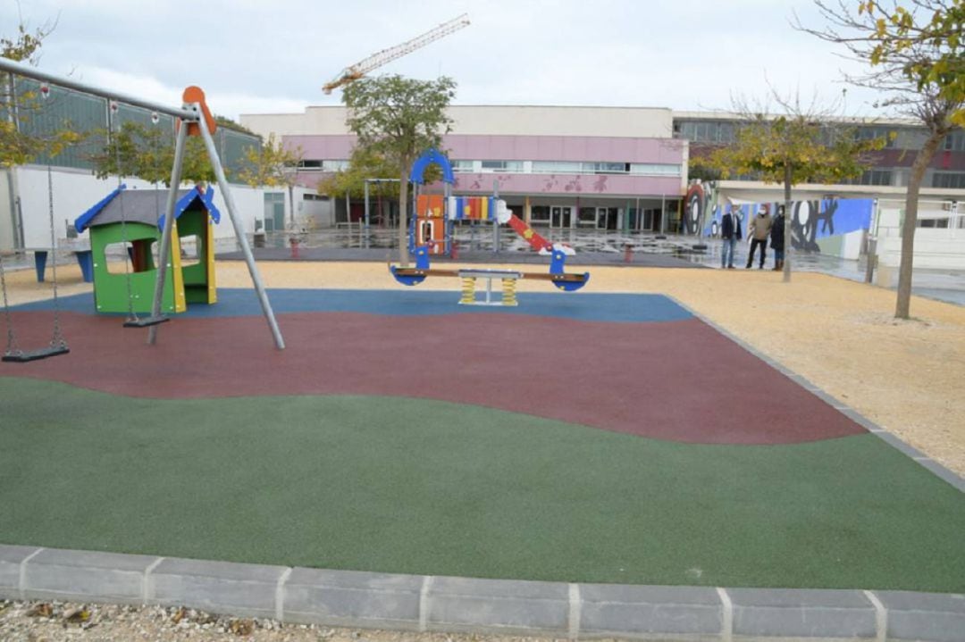 Patio para infantil de un colegio de Comunitat Valenciana