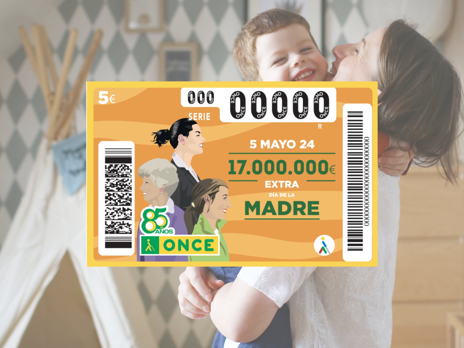 La ONCE ha preparado un millón de premios para celebrar el Día de la Madre.