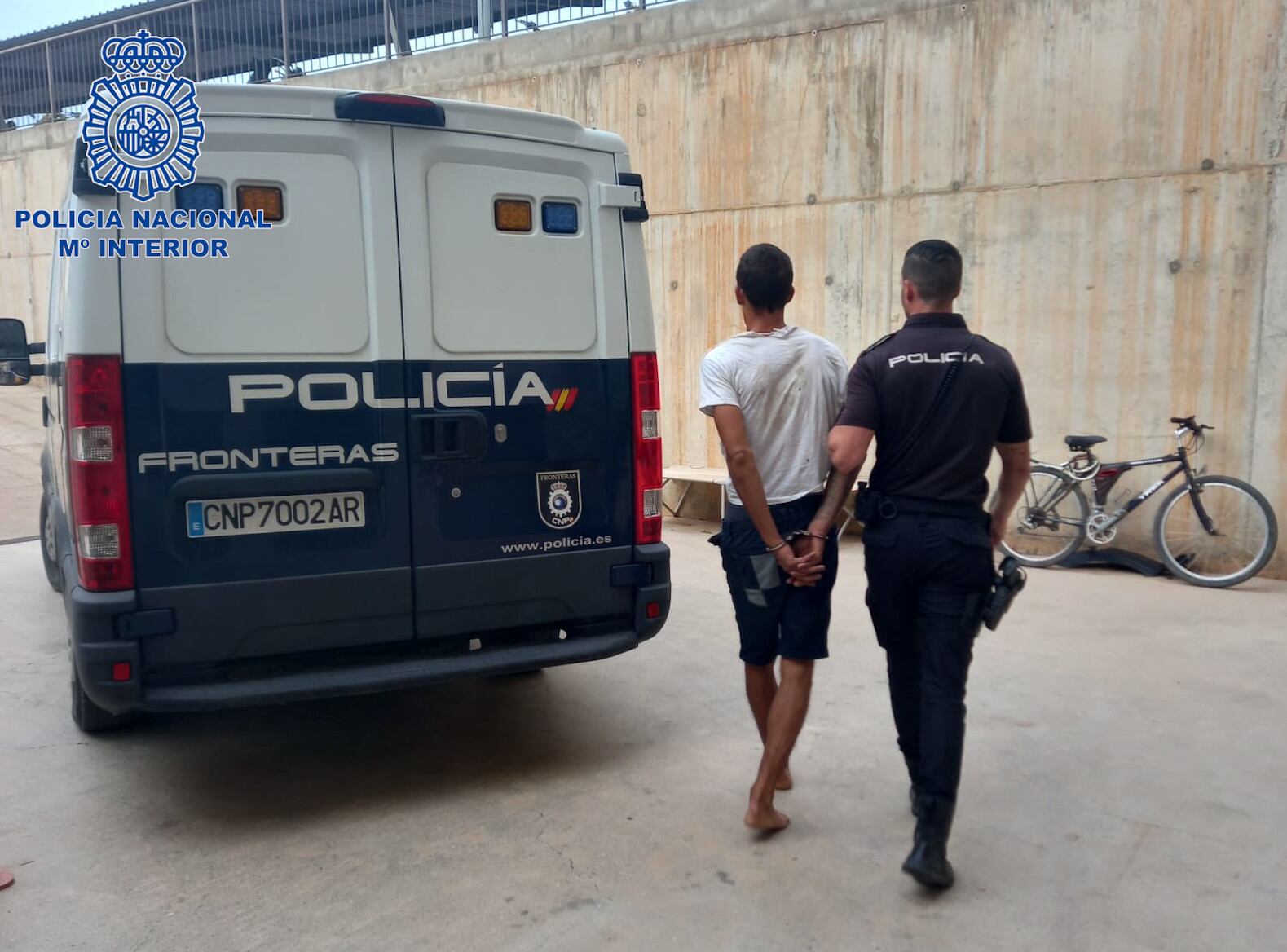 Imagen del detenido facilitada por la Policía Nacional