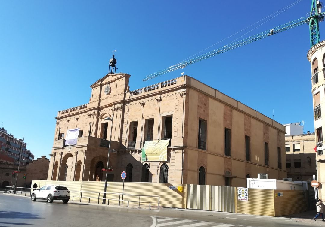Obras del ayuntamiento de Linares.