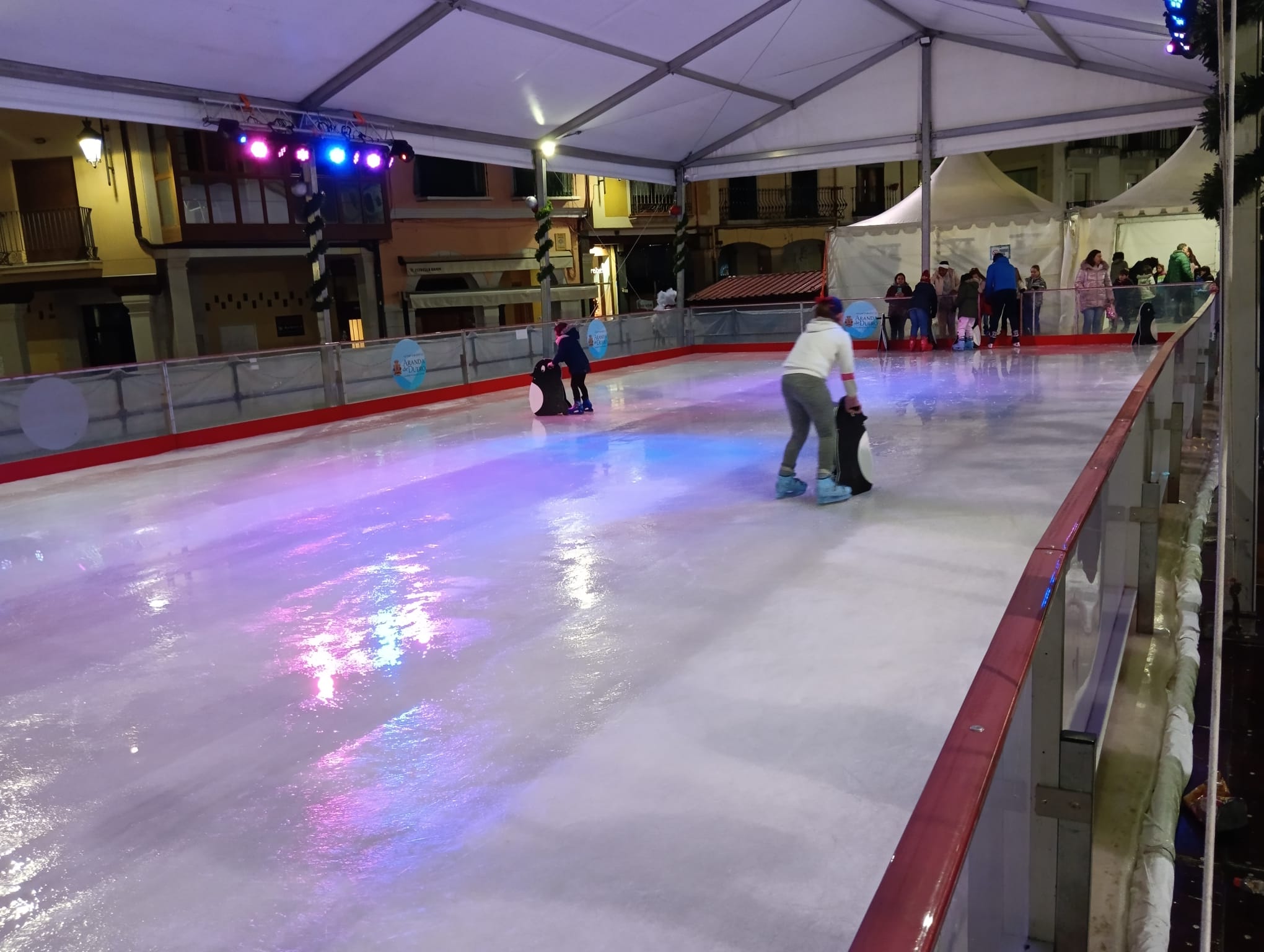 Pista de hielo en las anteriores navidades en Aranda