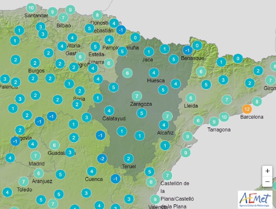 Previsión de temperaturas para este viernes, 19 de marzo