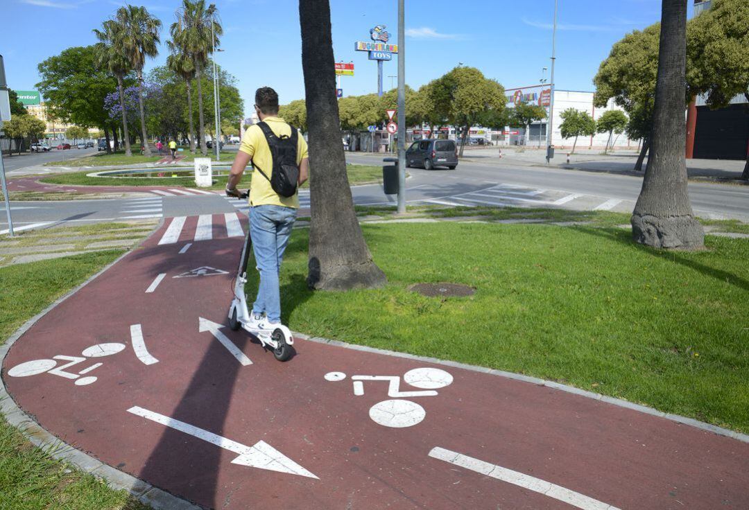 Uno de los carriles bici de la ciudad