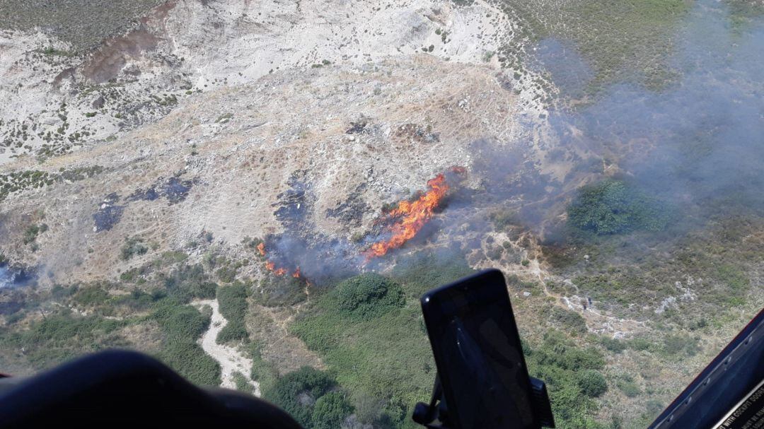 Declarado un incendio forestal en Cañete La Real. 