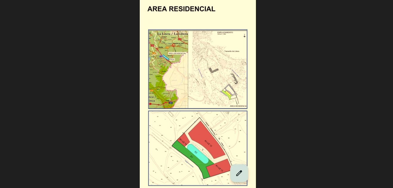 Área residencial de la plataforma. Foto: DGA