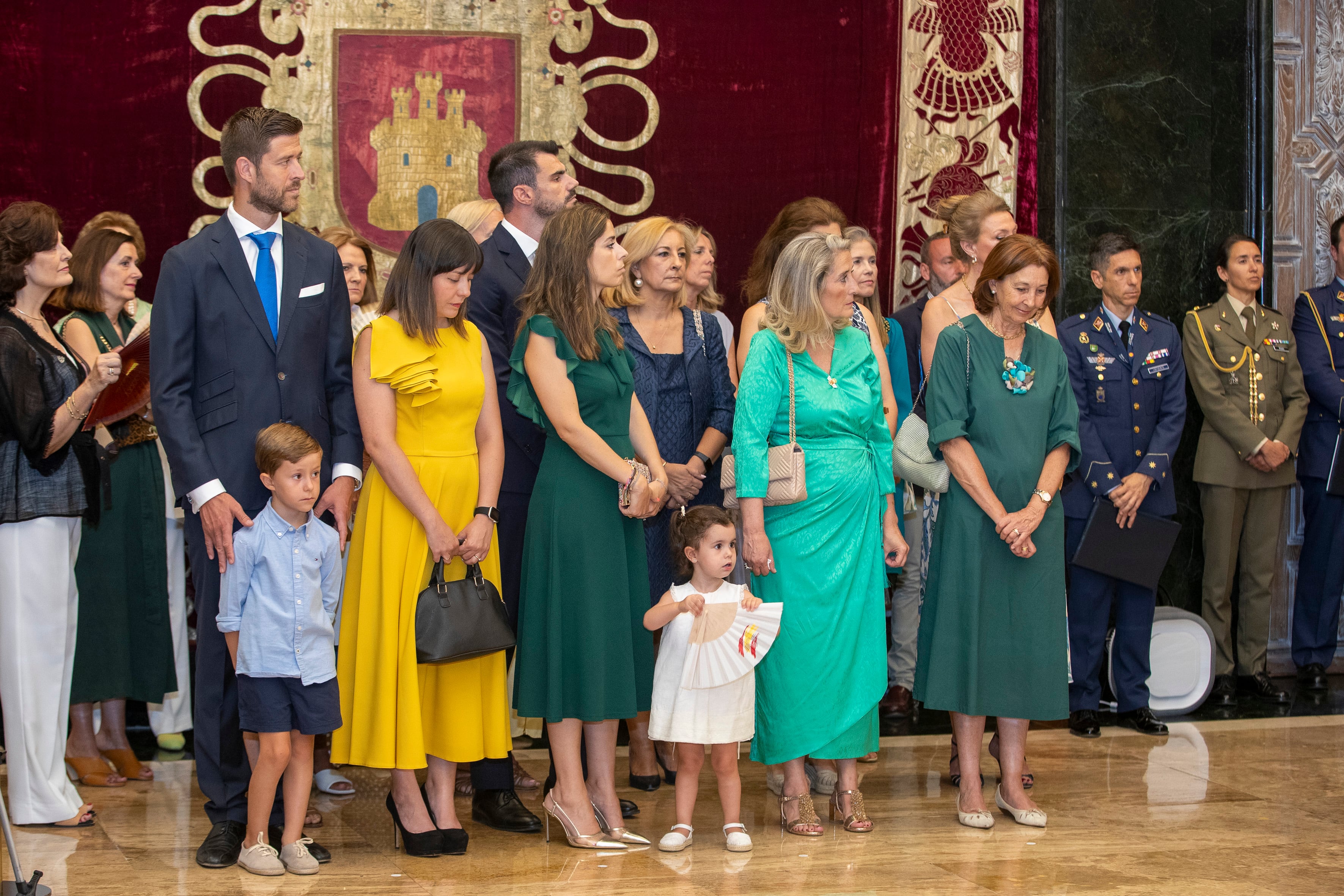 Familiares de Francisco Braco durante la toma de posesión del cargo.