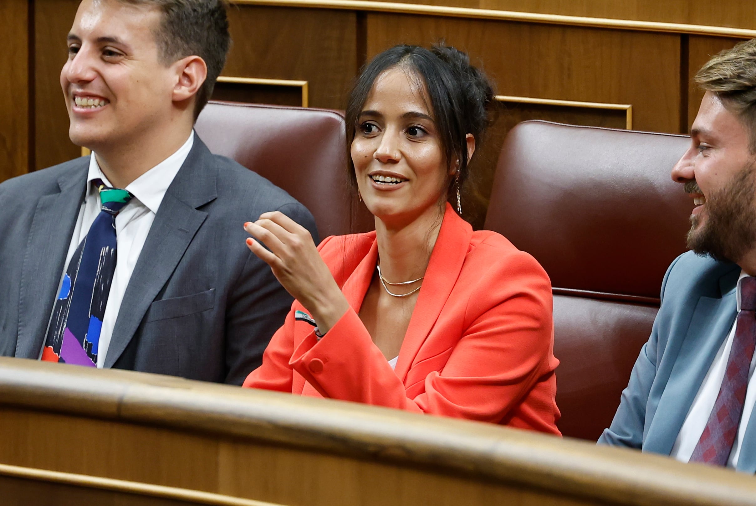 La diputada de Sumar Tesh Sidi, que no ha sido nombrada por error este jueves en el Congreso.