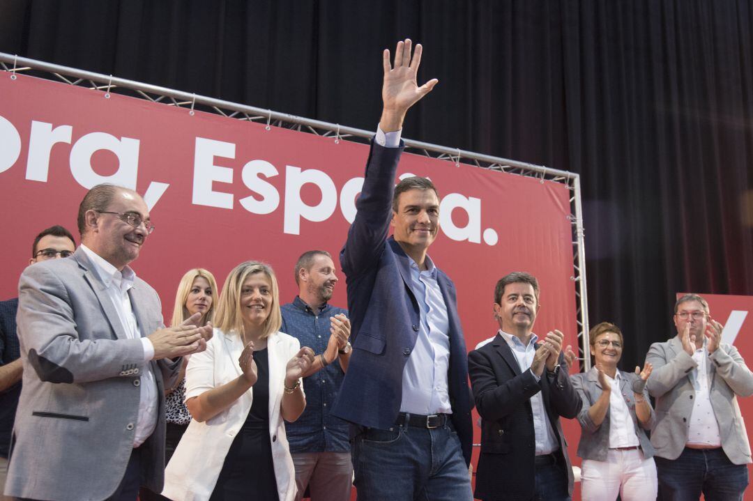 Pedro Sánchez en Huesca
