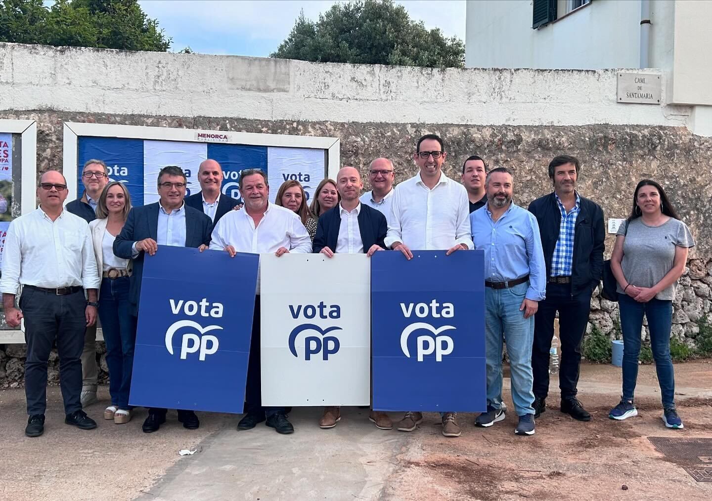 El PP començant la campanya