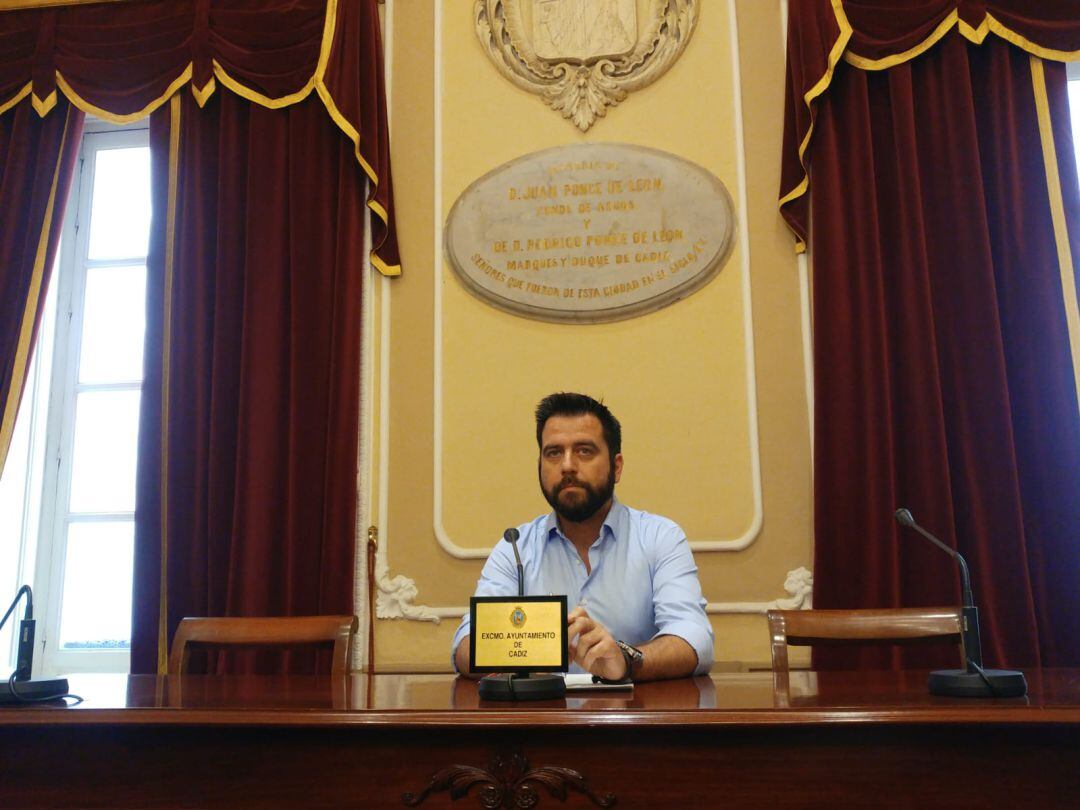 El portavoz del PSOE en Cádiz, Francisco González