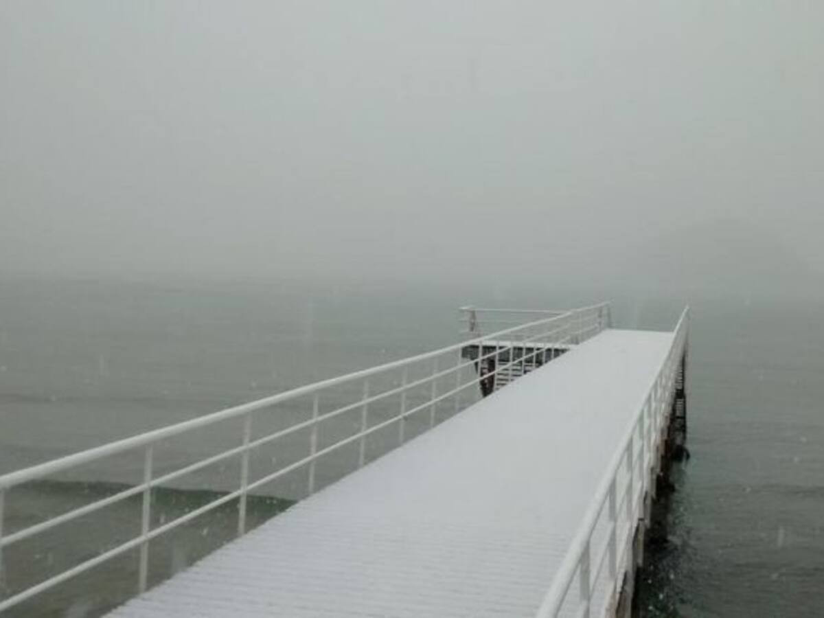 La nieve llega a Donostia