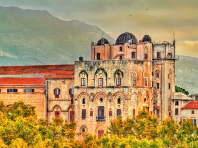 Vista exterior del Palazzo dei Normanni