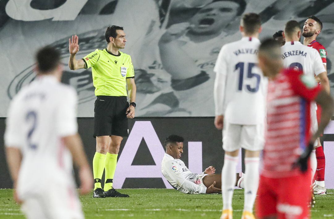 Rodrygo se lesionó frente al Granada el pasado miércoles