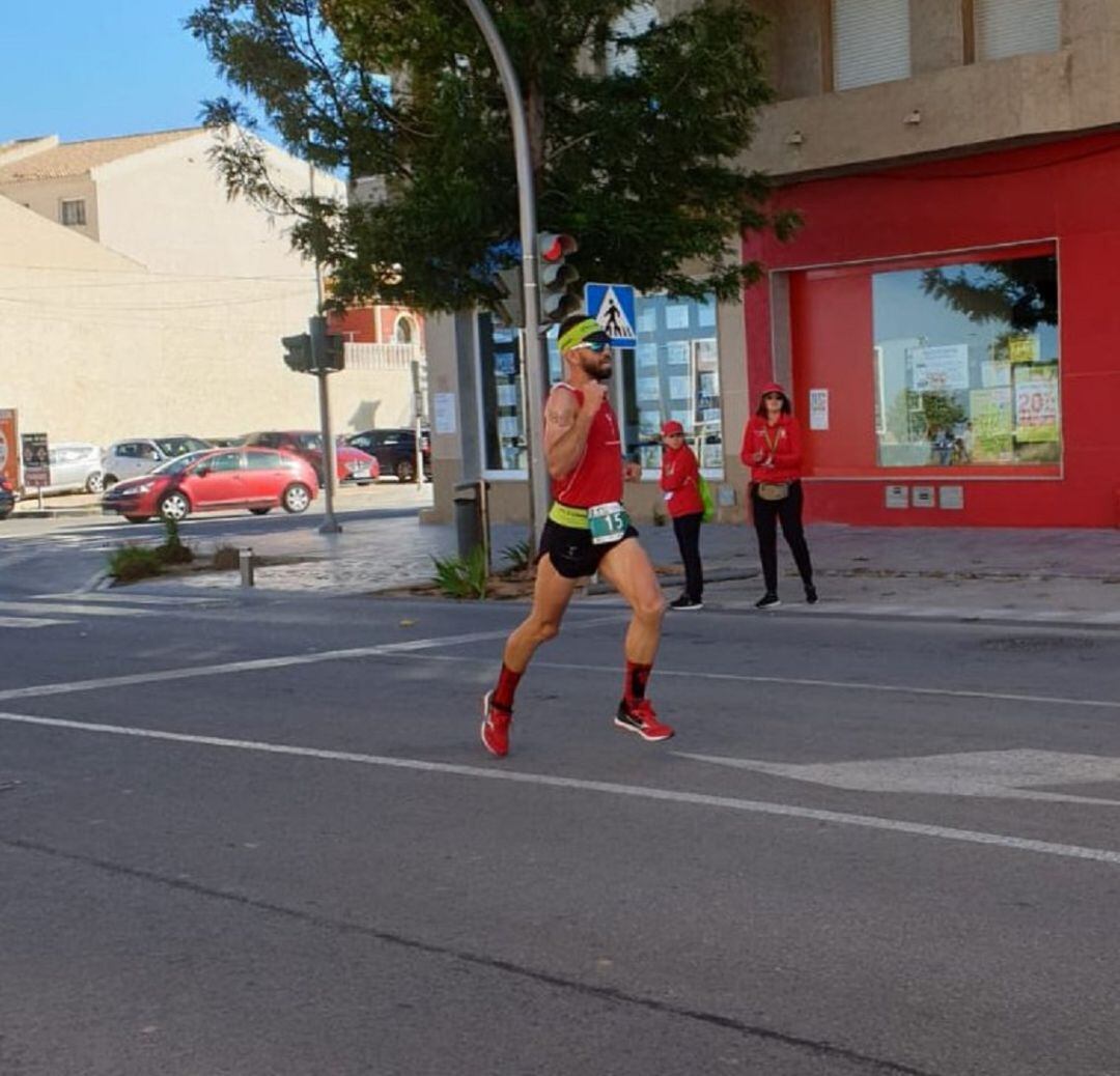 Juanma González en pleno esfuerzo