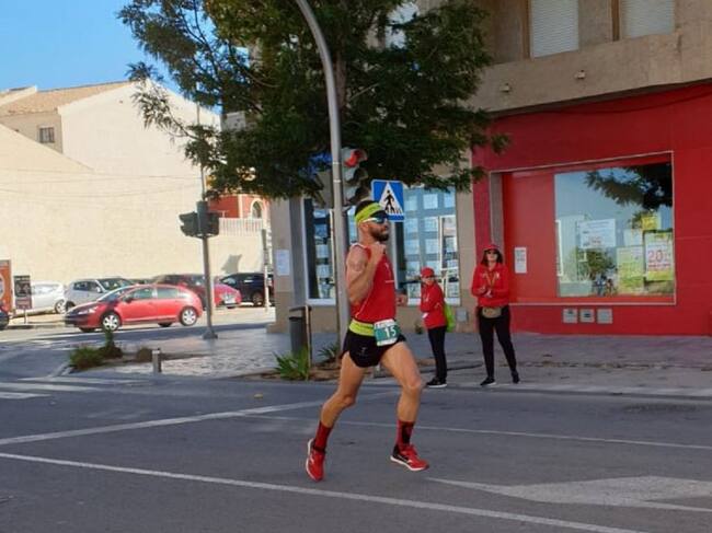 Juanma González en pleno esfuerzo