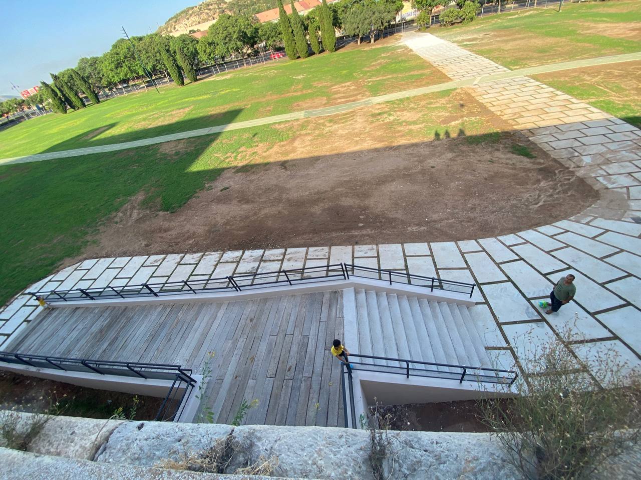 La rampa de acceso a la Puerta del Socorro