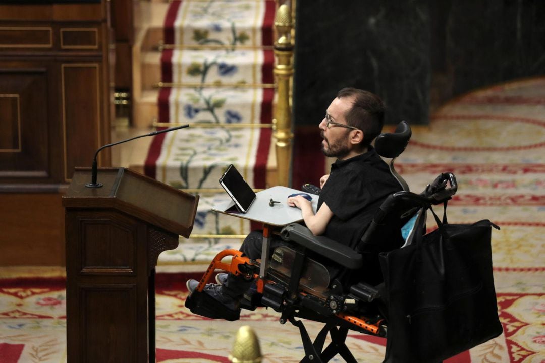 Pablo Echenique, en el Congreso de los Diputados.