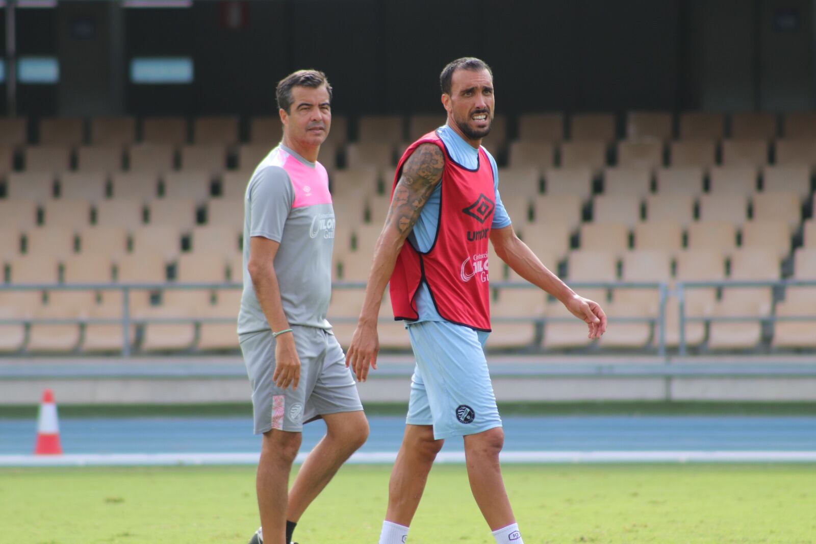 Jose Pérez Herrera durante el entrenamiento en Chapín