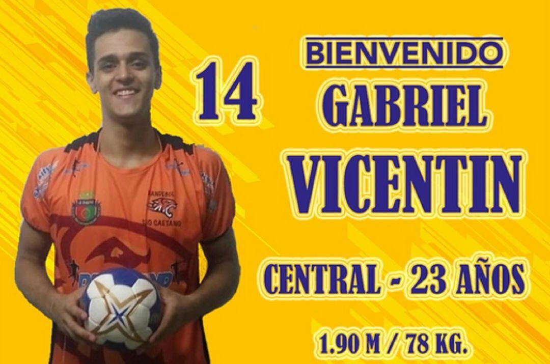 El lateral brasileño de 23 años Gabriel Vicente.
