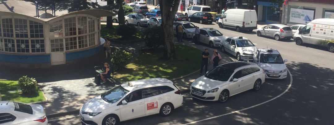 Parada de taxis en A Coruña